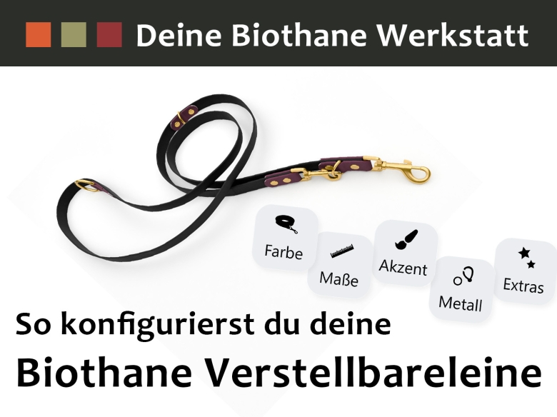 verstellbare Biothaneleine Konfigurator