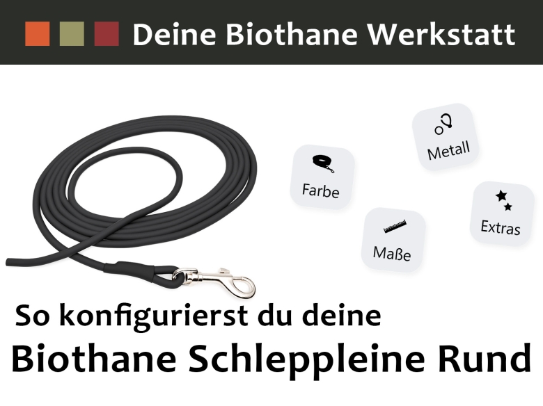 Biothane Schleppleine rund